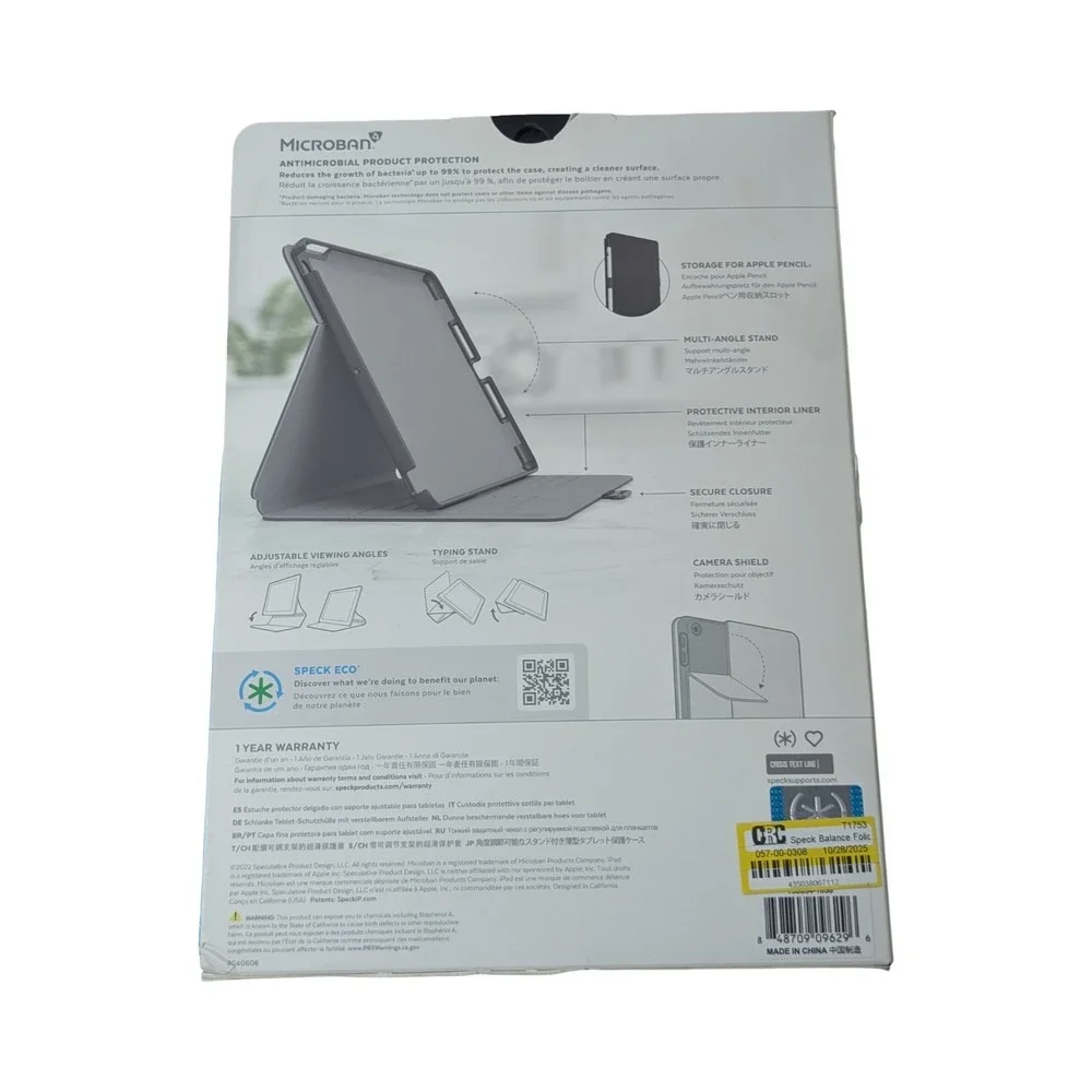 speck Balance Folio Case for iPad 10.2